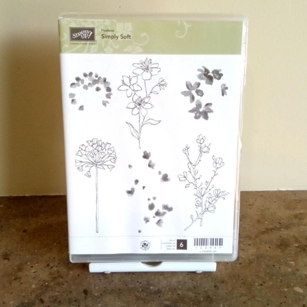Stampin' Up! 'SIMPLY SOFT'' Cling Stamp Set (Used)